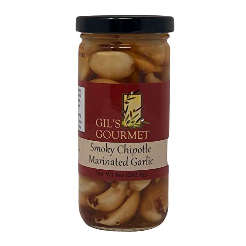 Gils Gourmet Smoky Chipotle Marinated Garlic - 8Oz