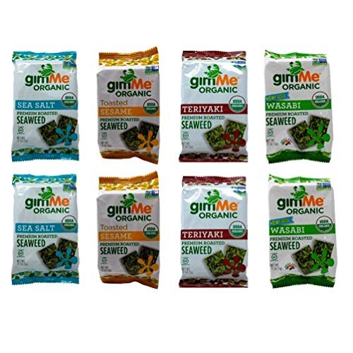 Gimme Organic Non-Gmo Gluten Free Vegan Premium Roasted Seaweed