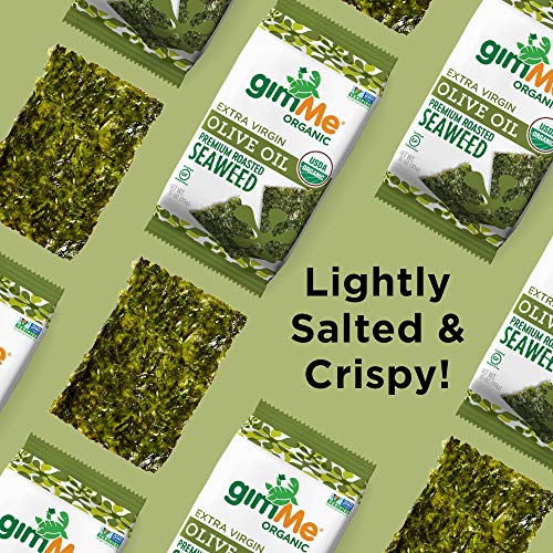 Gimme Organic Roasted Seaweed Sheets - Extra Virgin Olive Oil -