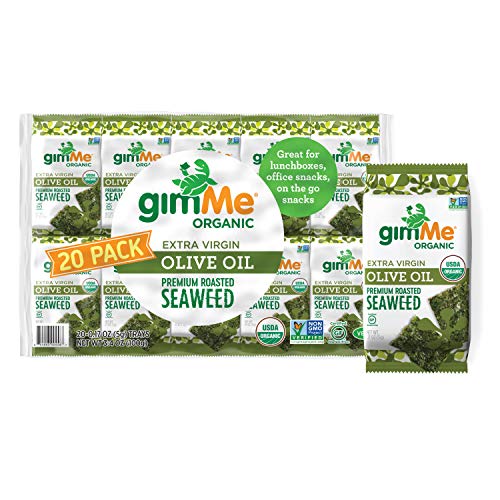 Gimme Organic Roasted Seaweed Sheets - Extra Virgin Olive Oil -