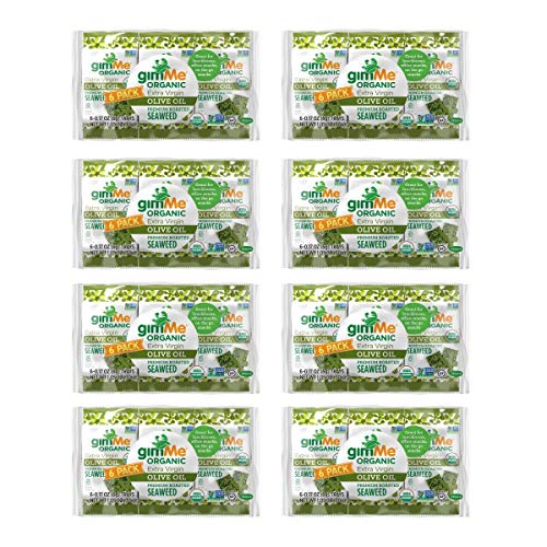 Gimme Organic Roasted Seaweed Sheets - Extra Virgin Olive Oil -