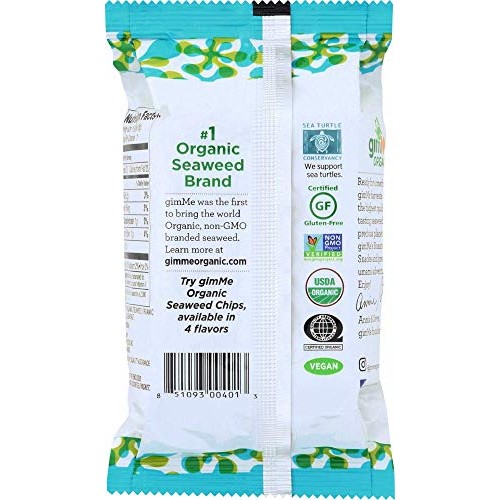 Gimme Organic Roasted Seaweed Sheets - Sea Salt - 12 Count - Ket