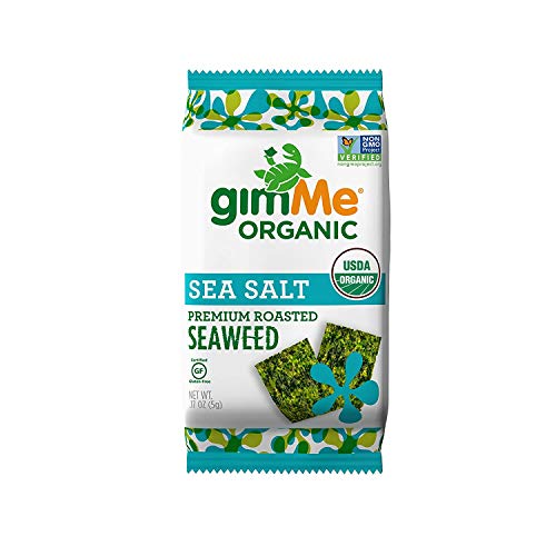 Gimme Organic Roasted Seaweed Sheets - Sea Salt - 12 Count - Ket