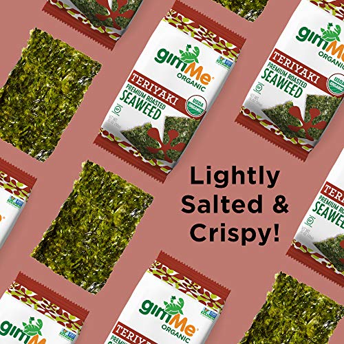 Gimme Organic Roasted Seaweed Sheets - Teriyaki - 12 Count - Ket