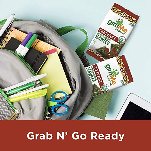 Gimme Organic Roasted Seaweed Sheets - Teriyaki - 12 Count - Ket