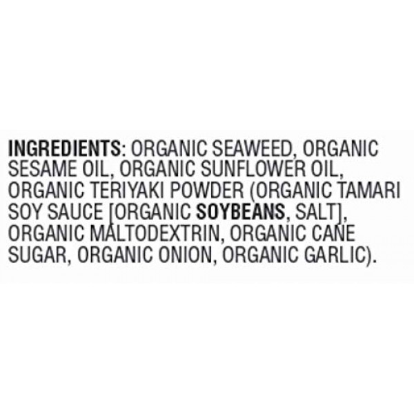 Gimme Organic Roasted Seaweed Sheets - Teriyaki - 20 Count - Ket