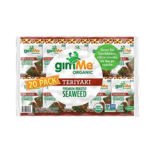 Gimme Organic Roasted Seaweed Sheets - Teriyaki - 20 Count - Ket