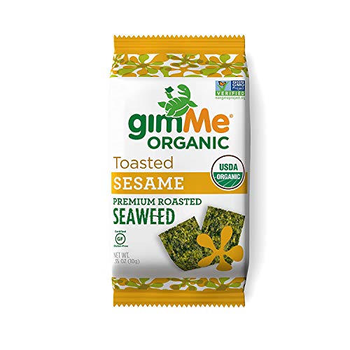 Gimme Organic Roasted Seaweed Sheets - Toasted Sesame - 12 Count
