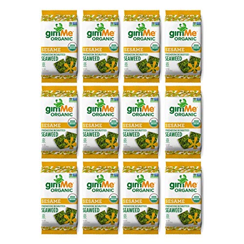 Gimme Organic Roasted Seaweed Sheets - Toasted Sesame - 12 Count
