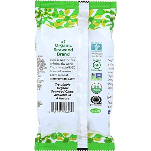 Gimme Organic Roasted Seaweed - Wasabi - 12 Count Sharing Size - Gimme Organic Roasted Seaweed - Wasabi - 12 Count Sharing Size -