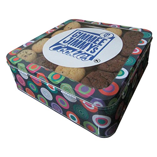2Lb Tin Of Assorted Fresh Baked Cookies From Gimme Jimmys Cookies