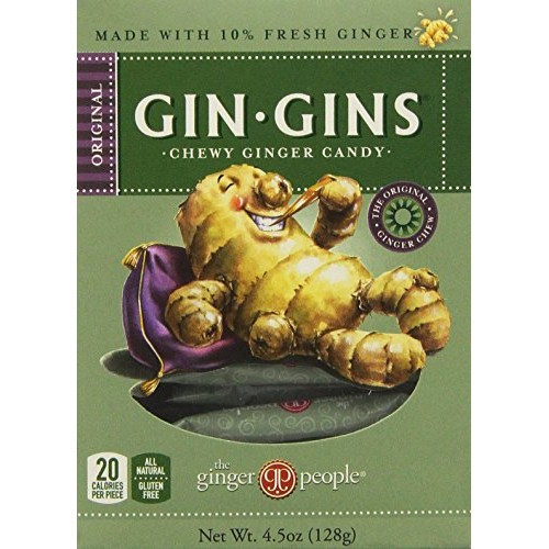 Gin-Gins 4.5 Ounce Original Chewy Ginger Candy, 3 Count