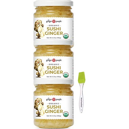 Ginger People Organic Pickled Sushi Ginger 6.7 Oz Pack Of 3 Bu