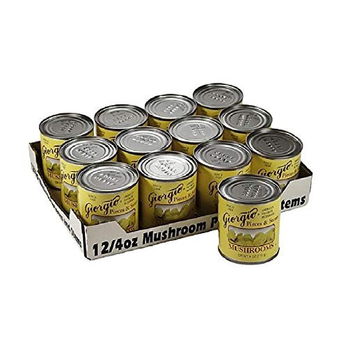 Giorgio Mushrooms, Pieces N Stems, 4-Ounce Pack Of 12