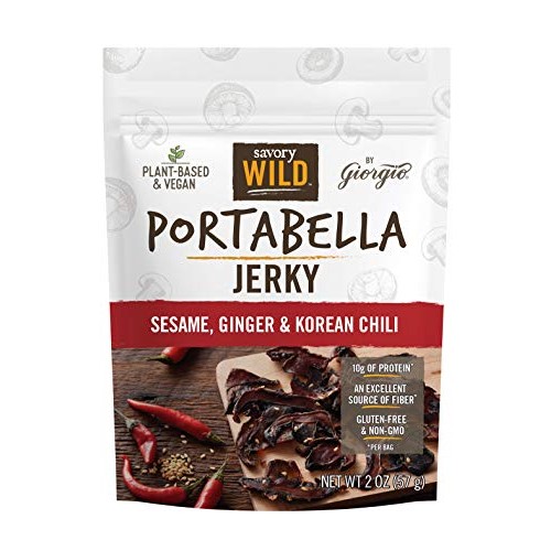 Savory Wild Vegan Portabella Mushroom Jerky | Gluten Free &Amp; Non-