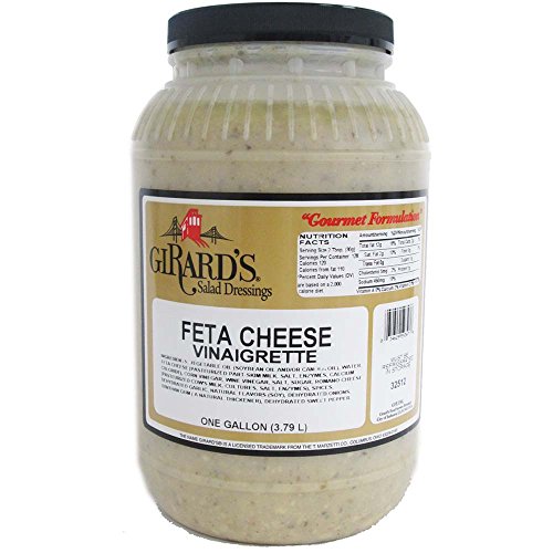 Girards Dressing Feta Cheese Greek Vinaigrette Dressing, 1 Gallo