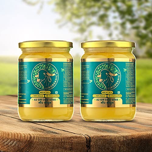 Organic Grass Fed A2 Ghee Clarified Butter From Girorganic - Uns