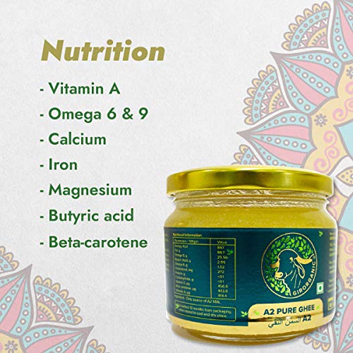 pure organic desi cow ghee, from gir cow, prepared