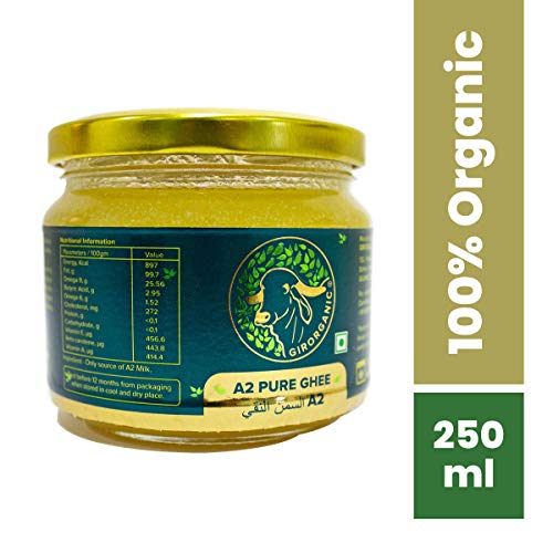 pure organic desi cow ghee, from gir cow, prepared