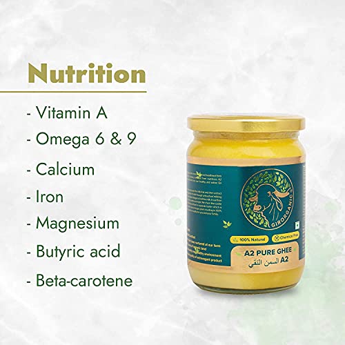 Organic Grass Fed A2 Ghee Clarified Butter From Girorganic - Uns