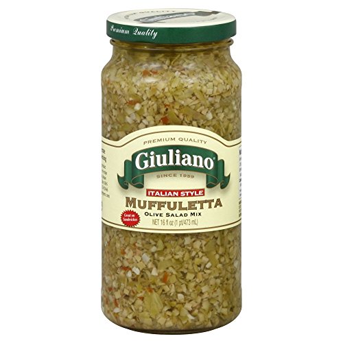 Giulianos Muffuletta Olive Salad Mix, 16 Ounce - 6 Per Case.