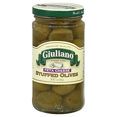 Giulianos Feta Cheese Stuffed Olive, 7 Ounce - 6 Per Case.