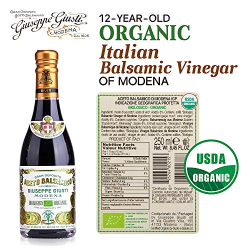 Giuseppe Giusti Organic Italian Balsamic Vinegar Made In Modena,