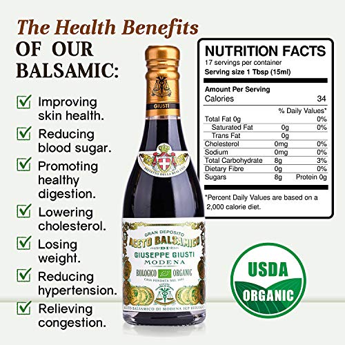 Giuseppe Giusti Organic Italian Balsamic Vinegar Made In Modena,