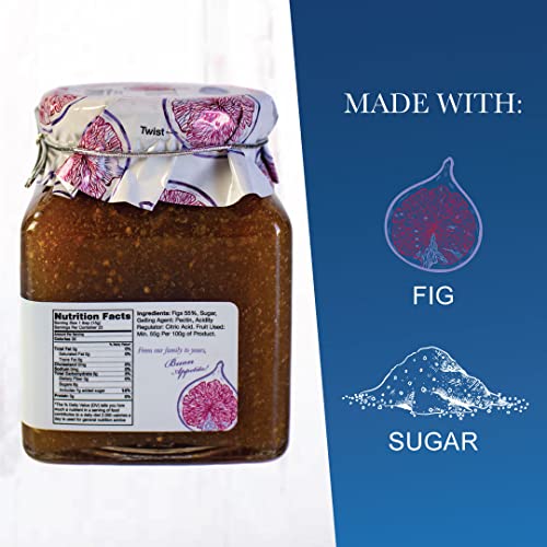 Giusto Sapore Imported Italian Fig Jam - 55% Fruit - All Natural