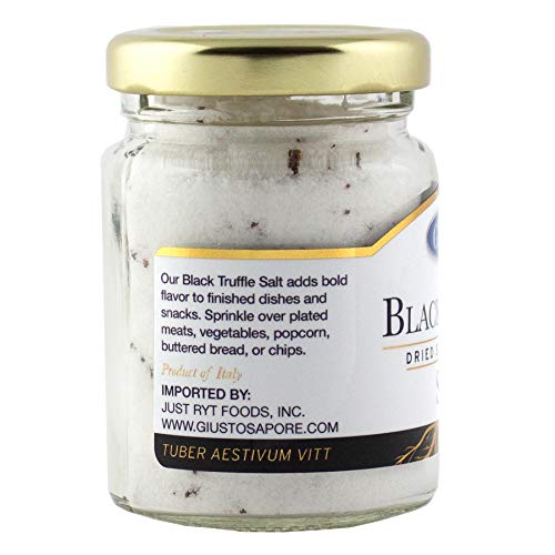 Giusto Sapore Italian Black Truffle Salt - 3.5 Oz - Premium Gour