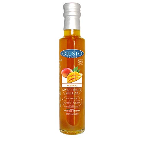 Giusto Sapore Mango Sweet Fruit Italian Vinegar 8.5Oz - Premium