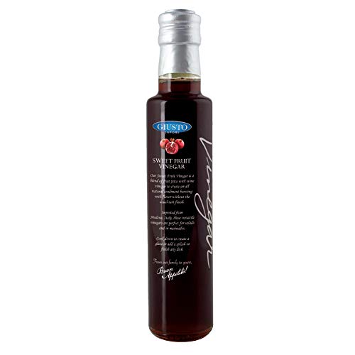 Giusto Sapore Pomegranate Sweet Fruit Italian Vinegar 8.5Oz - Pr