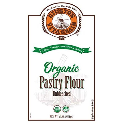 Giustos Vita-Grain Organic Unbleached Pastry Flour, 5Lb Bag