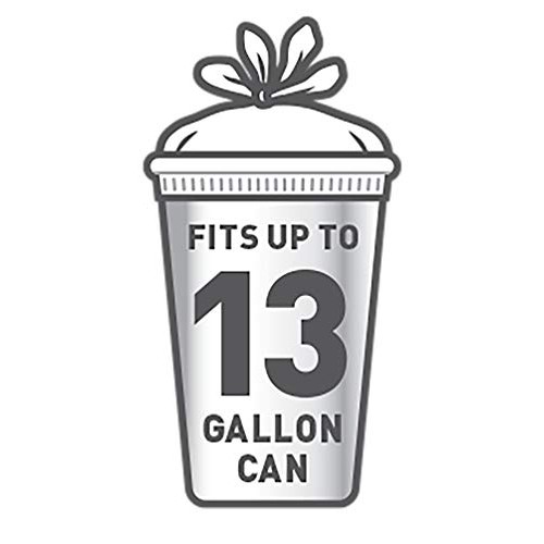 Glad Tall Kitchen Quick-Tie Trash Bags - 13 Gallon White Trash B