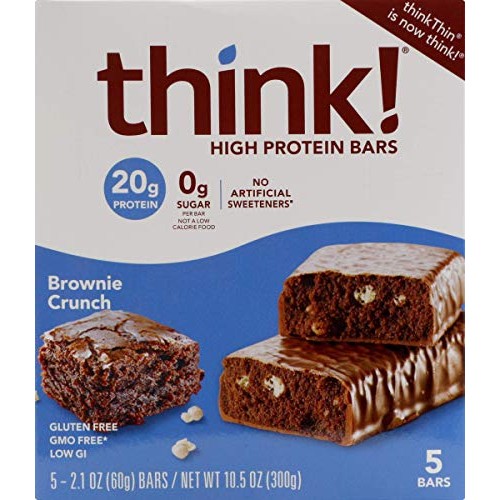 Think! High Protein Brownie Crunch Bar - Pack of 6 (5/2.1 Oz)