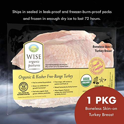 Wise Organic Double Certified Organic Boneless Skin-On Turkey Br...