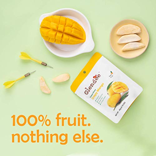 Dried Mango Crispy Freeze Dried Mangoes, 100% Dried Fruit Slices