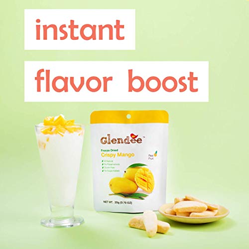 Dried Mango Crispy Freeze Dried Mangoes, 100% Dried Fruit Slices