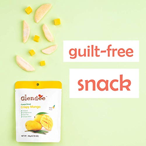 Dried Mango Crispy Freeze Dried Mangoes, 100% Dried Fruit Slices