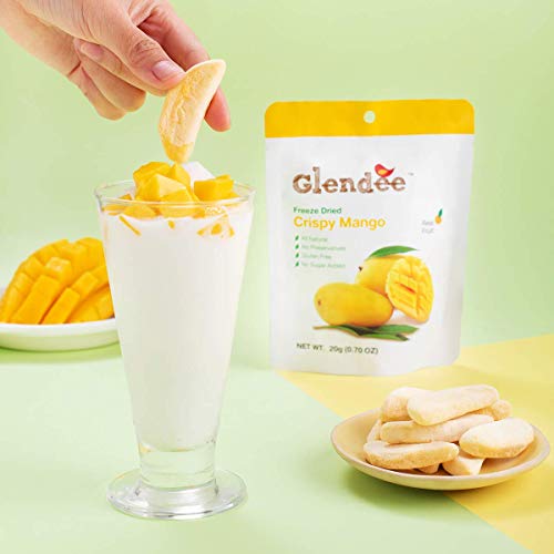 Dried Mango Crispy Freeze Dried Mangoes, 100% Dried Fruit Slices