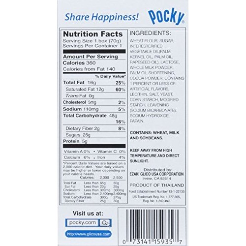 Glico Pocky Biscuit Sticks, Cookies &Amp; Cream, 1.41 Oz Pack Of 10