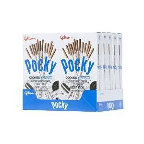 Glico Pocky Biscuit Sticks, Cookies &Amp; Cream, 1.41 Oz Pack Of 10