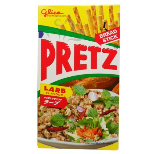 Glico Pretz Bread Stick Larb Flavour 38G 1.34 Oz X 5 Boxes