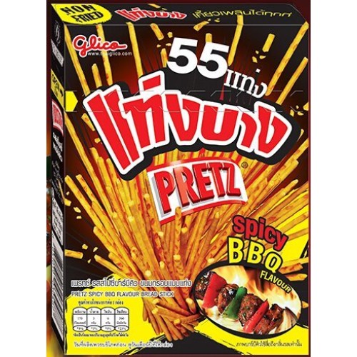 Glico, Pretz, Bread Stick, Thin Shape, Spicy Bbq Flavour, Net We