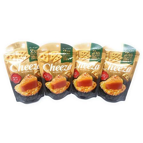 Glico Cheeza Cheddar Cheese Crackers 40G, 4 Pack