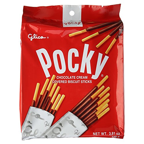 Glico Pocky, Chocolate Cream Covered Biscuit Sticks 9 Individua