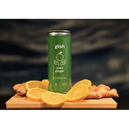 Glish Yuzu Ginger - Functional Sparkling Water, Aids Immunity & ...