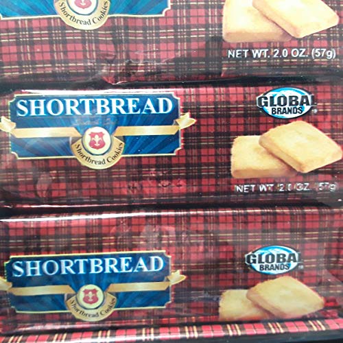 Shortbread Cookies - 4 Individual Packs Per Box - 2 Packs - 8 To
