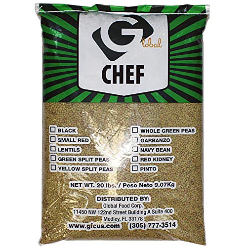 Global Chef - Dry Lentils - 20 Lbs Bulk Bag