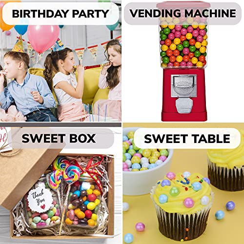 Gumballs for Gumball Machine - 1 Inch Large Gumballs - Cherry Fl...